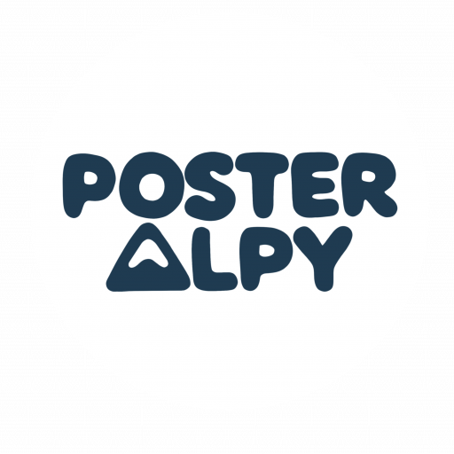 logo du site posteralpy qui vend des posters sur le thème des alpes