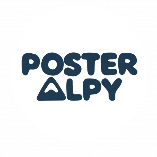 logo du site posteralpy qui vend des posters sur le thème des alpes