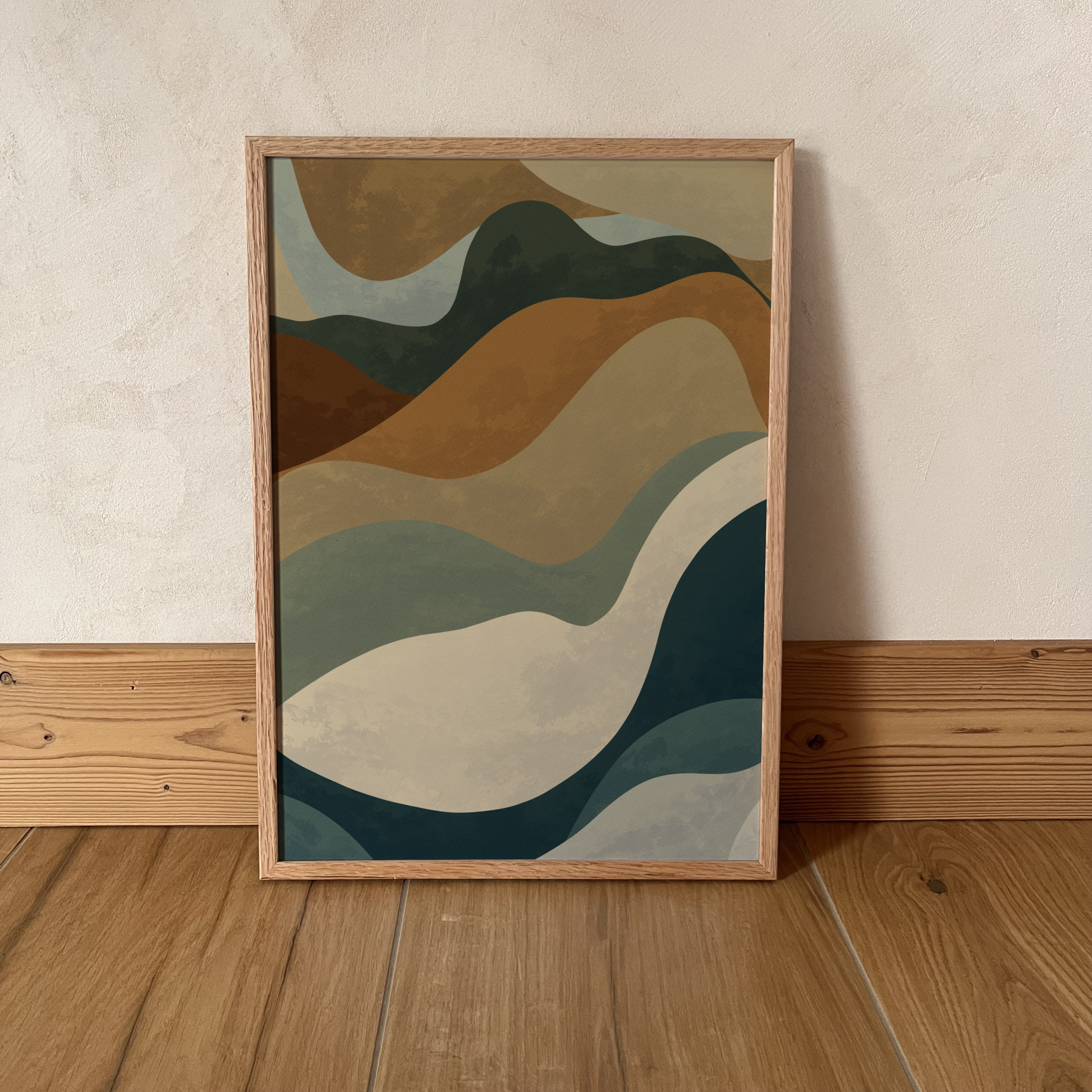 Poster strates rocheuses affiche abstraite montagne décoration murale naturelle minimaliste PosterAlpy