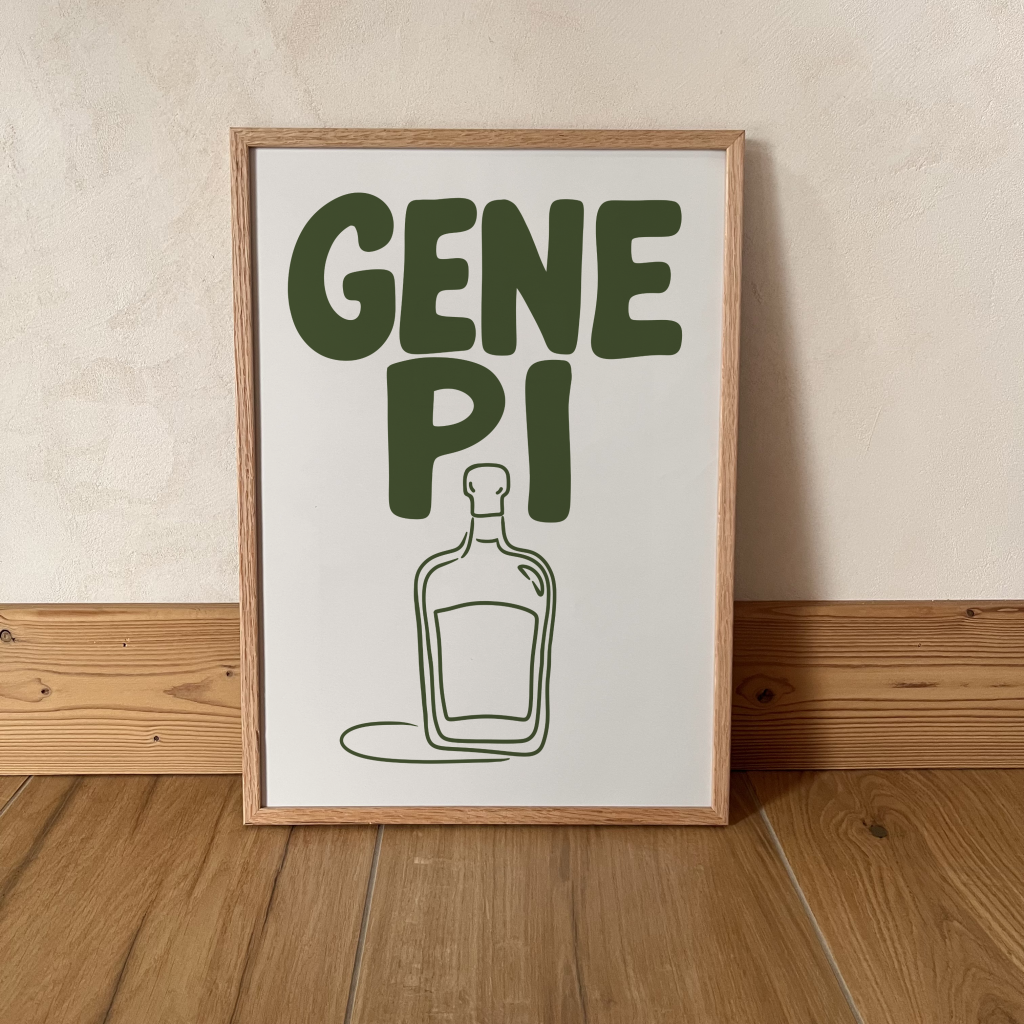 Poster genepi affiche montagne humour décoration cuisine bar alpes PosterAlpy